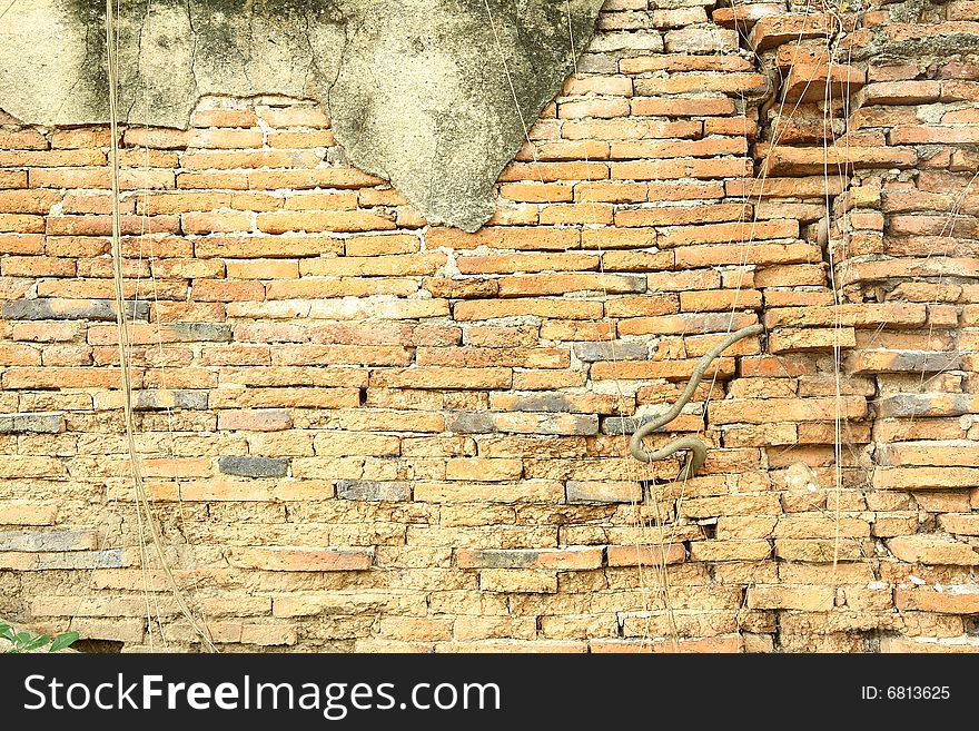 Brick Wall at Ancient city