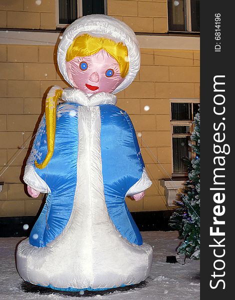 Snegurochka, girl Santa Klausa - an inflatable toy