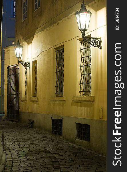 Old lane in Prague