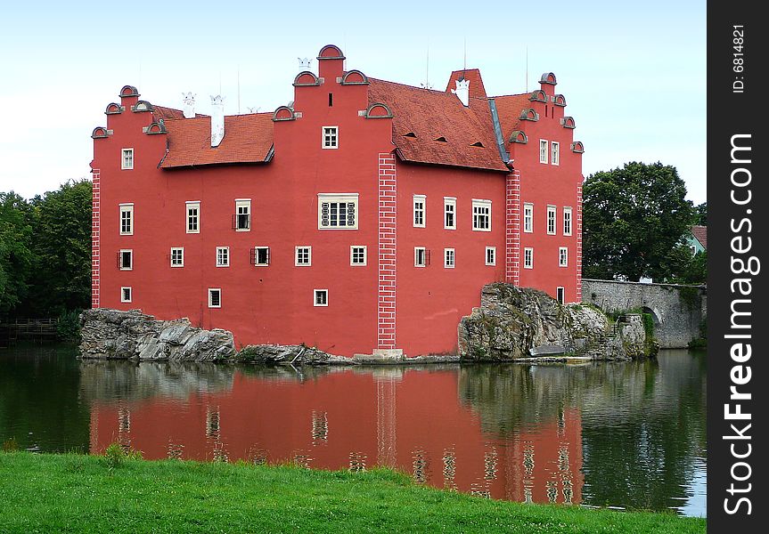 The castle Cervena Lhota at Czech Republic.