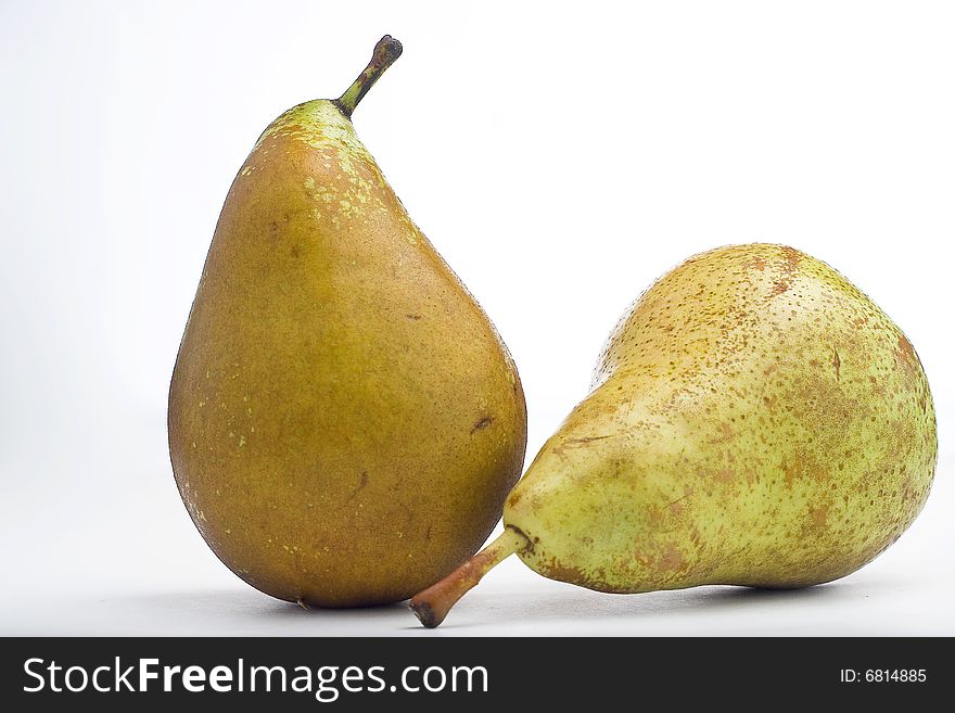 Fresh pear natural isolated on a white background