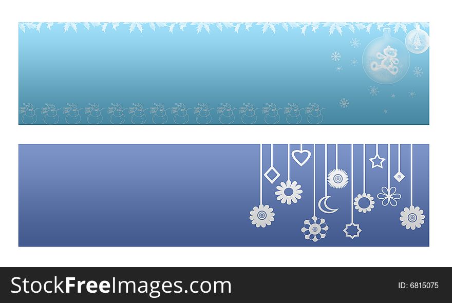 Abstract Christmas background with snowflakes. Abstract Christmas background with snowflakes.