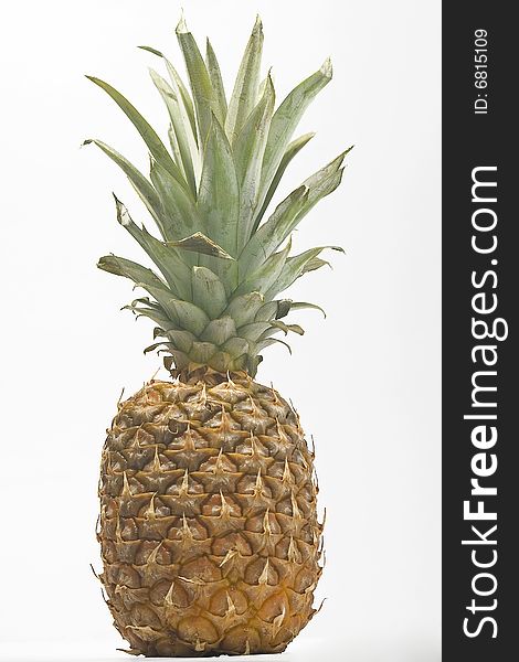 Delicious fresh pineapple natural isolated on a white background