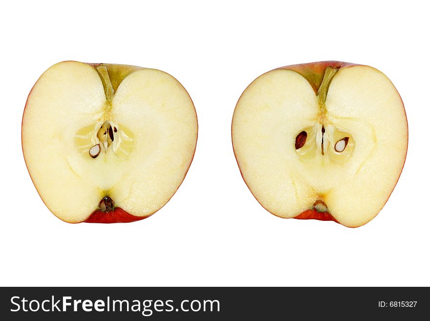 Two Halfs Of Apple