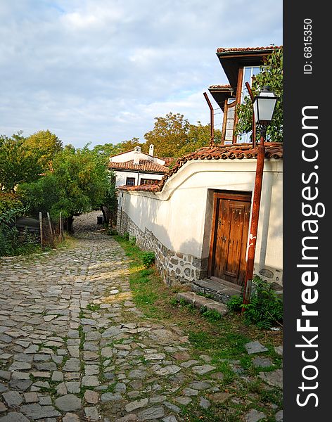 An old city, historical buildings, is in Plovdiv (Bulgaria). An old city, historical buildings, is in Plovdiv (Bulgaria)