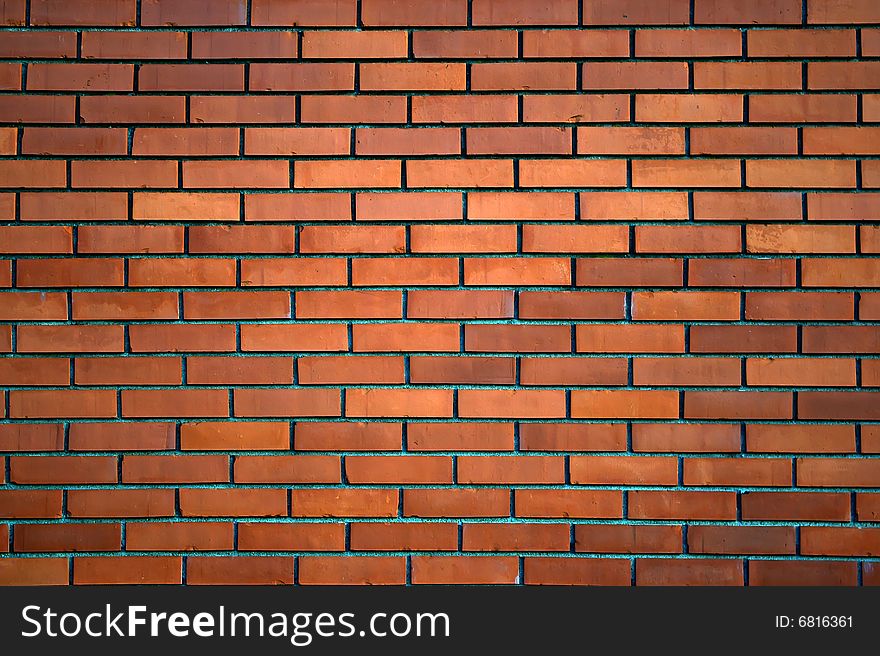 Photo of a red brick wall