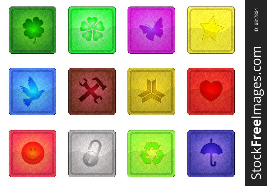 Colorful Sleek Icons