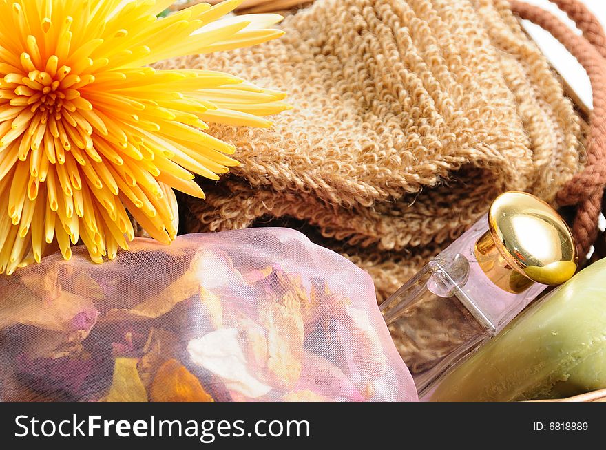 Natural spa elements background