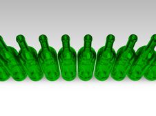 Green Bottles Stock Photography Green Bottles Stock Photography