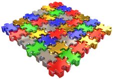 Jigsaw Puzzle Stock Photo