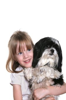 Girl And Her Dog Stock Photos Girl And Her Dog Stock Photos