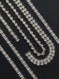 Silver Necklaces And Bracelets With Gemstones Stock Photos Silver Necklaces And Bracelets With Gemstones Stock Photos