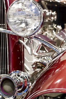 Classic Car Headlight Royalty Free Stock Image Classic Car Headlight Royalty Free Stock Image