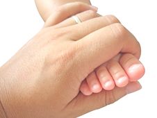Foot In Hand Royalty Free Stock Photos Foot In Hand Royalty Free Stock Photos