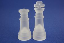 King And Queen On Blue. Stock Image King And Queen On Blue. Stock Image