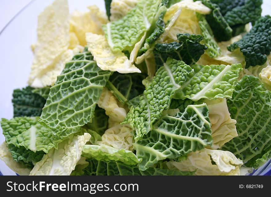 Some fresh green cabbage ready for cocking. Some fresh green cabbage ready for cocking