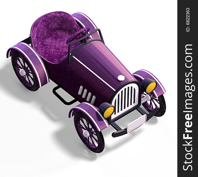 Veteran oldtimer With Clipping Path over white