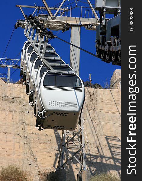 Cable Car In Greece