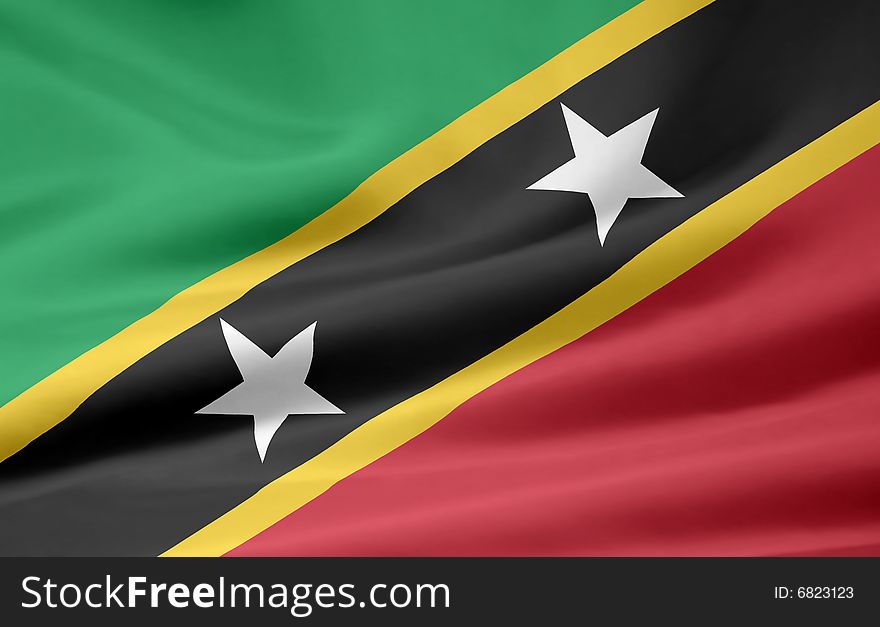 Flag Of The Saint Kitts And Nevis