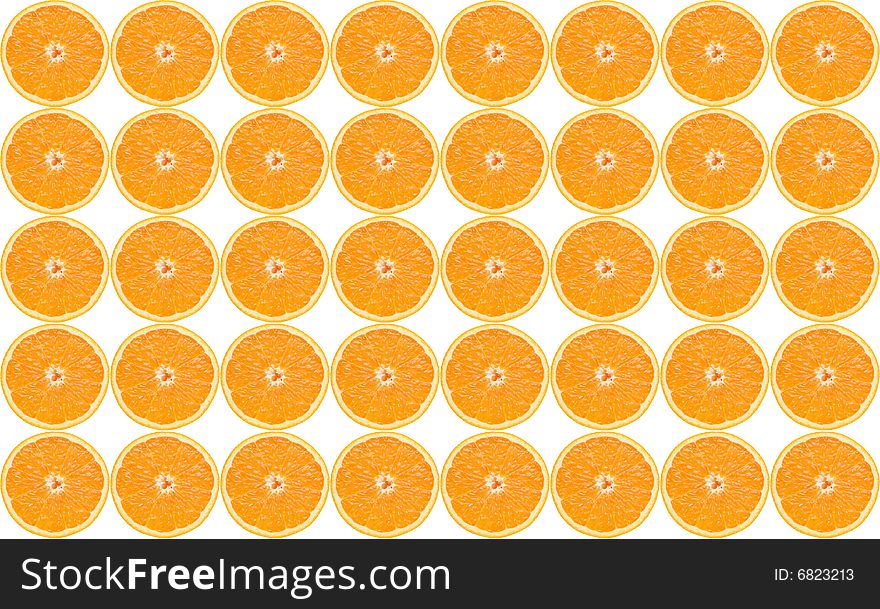 Background from oranges

 on white