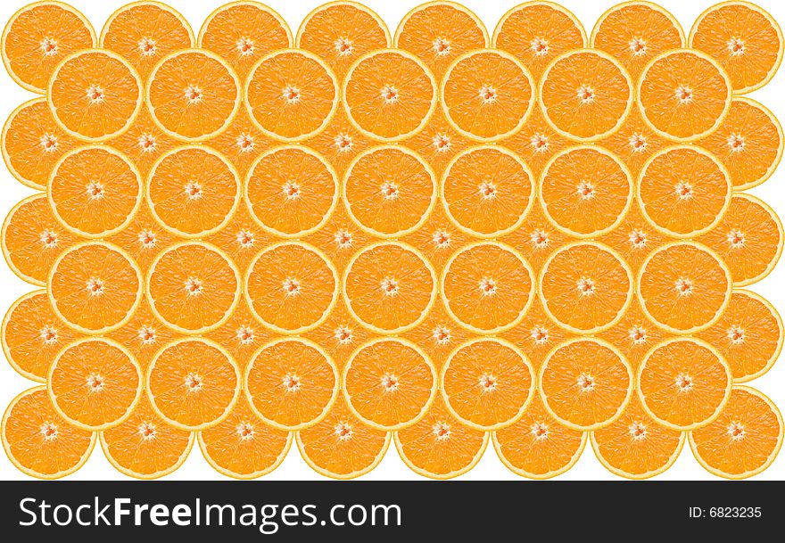 Background from oranges