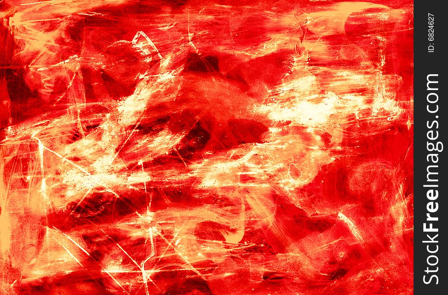 Abstract background with red stains