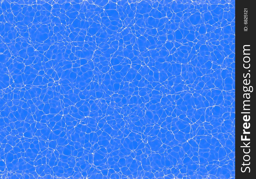 Underwater fractal caustic texture, white and blue. Underwater fractal caustic texture, white and blue