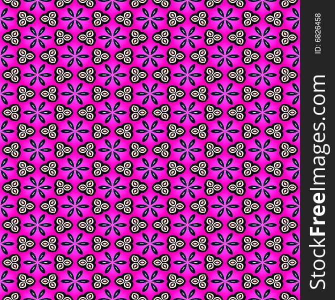 Pink pattern with grunge flower and celtic shapes. Pink pattern with grunge flower and celtic shapes