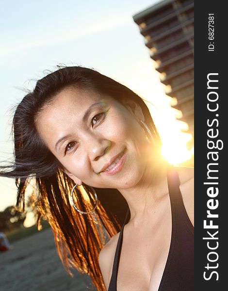 Headshot Of A Smiling Woman