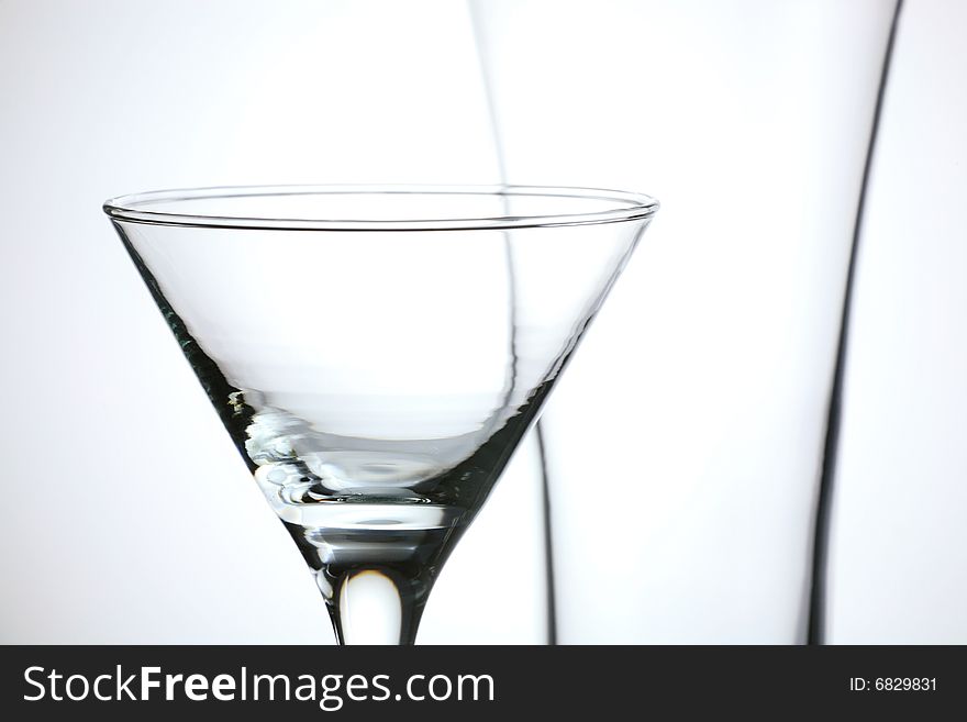 Shot Of Two Empty Glass