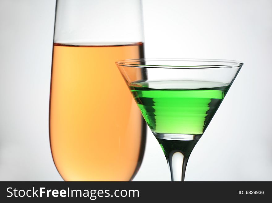 Martini And Whiter Wine