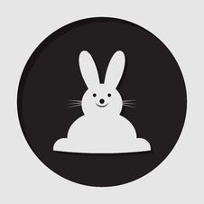 Information Icon - Easter Bunny Stock Photos