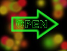 Open Sign Royalty Free Stock Photo