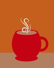 Red Coffee Mug Stock Photo Red Coffee Mug Stock Photo