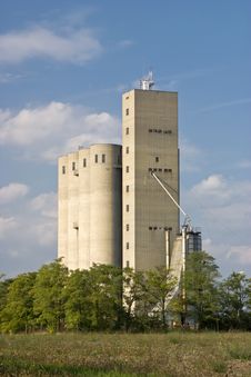 Grain Silo Stock Photo