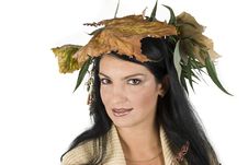 Miss Autumn Royalty Free Stock Photo Miss Autumn Royalty Free Stock Photo