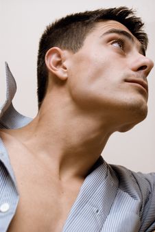 Man Looking Up Royalty Free Stock Image Man Looking Up Royalty Free Stock Image