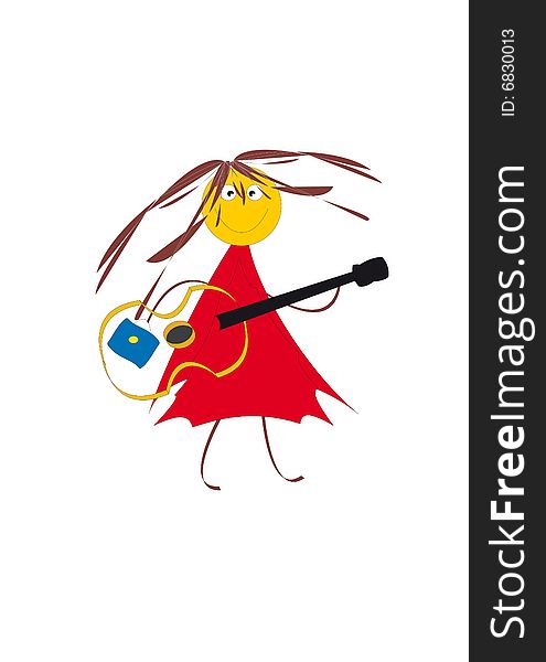 Girl With A Guitar.