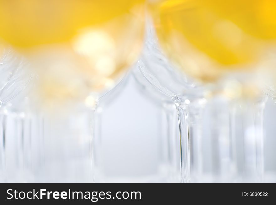 Group of wine glasses, selective focus, suitable as background. Group of wine glasses, selective focus, suitable as background