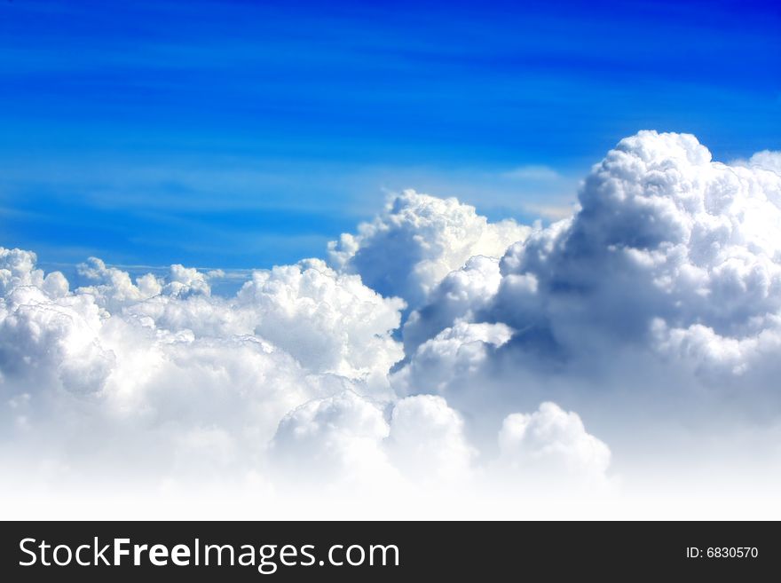 Clouds with blue sky background. Clouds with blue sky background