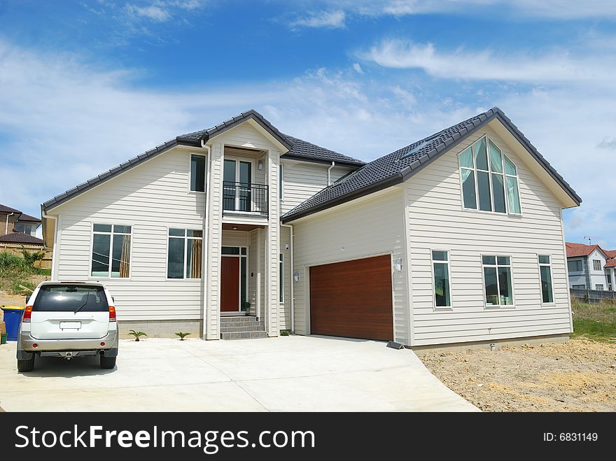 Brand new show home with landscaped front yard