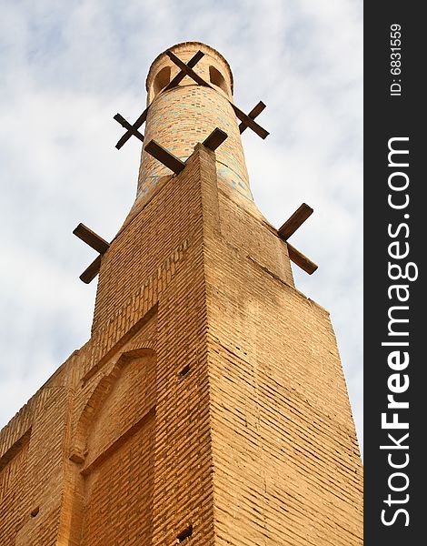 Manar Jomban or shaking minarets in Isfahan