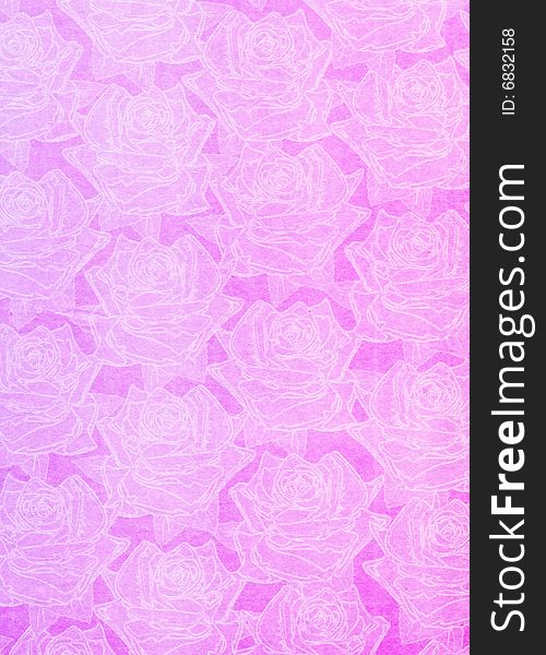 Beautiful paper roses background