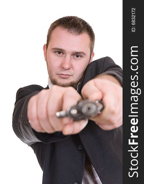 Man with gun