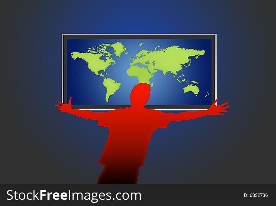 LCD tv and world