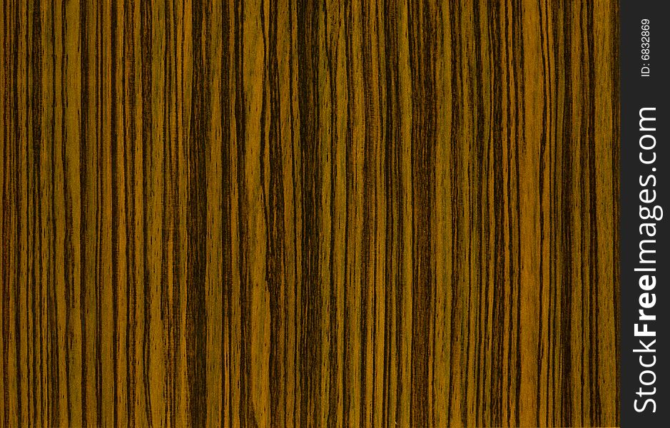 Wooden Zebrano texture