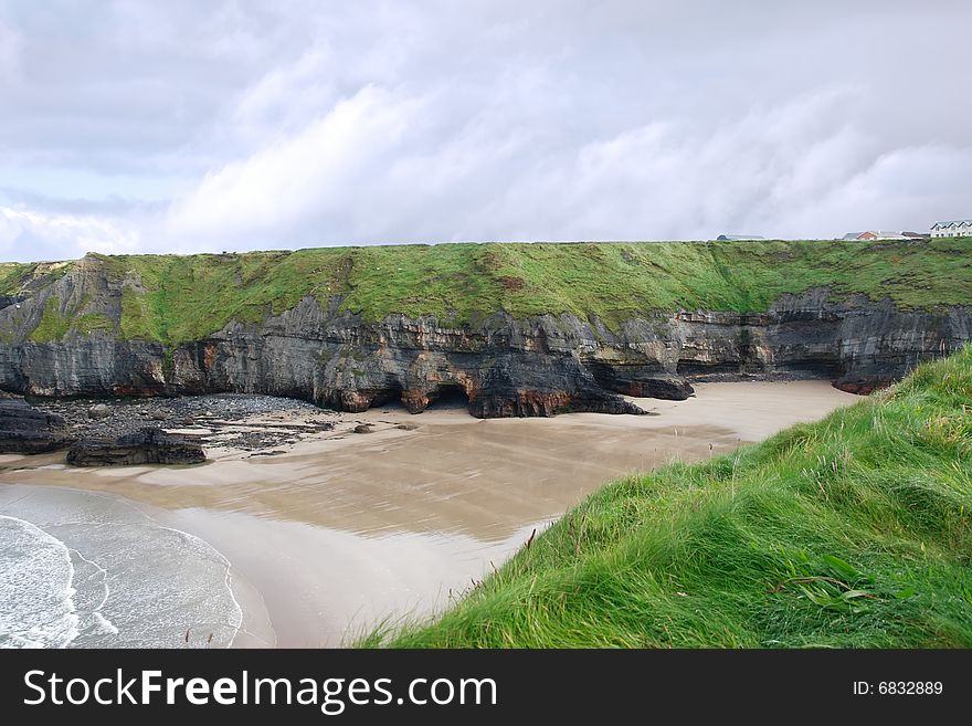 A view of the nuns beach ballybunion ireland