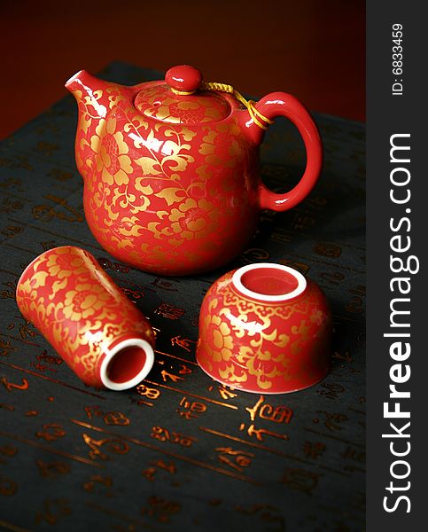 Special made chinese red ceramic. Special made chinese red ceramic