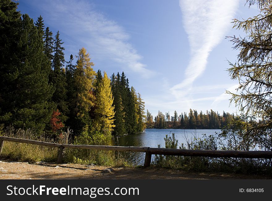 Mountain lake in National Park High Tatra, Slovakia