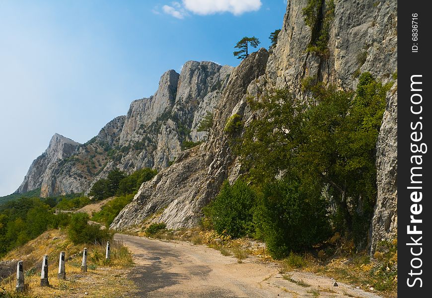 Old Road In Mountains